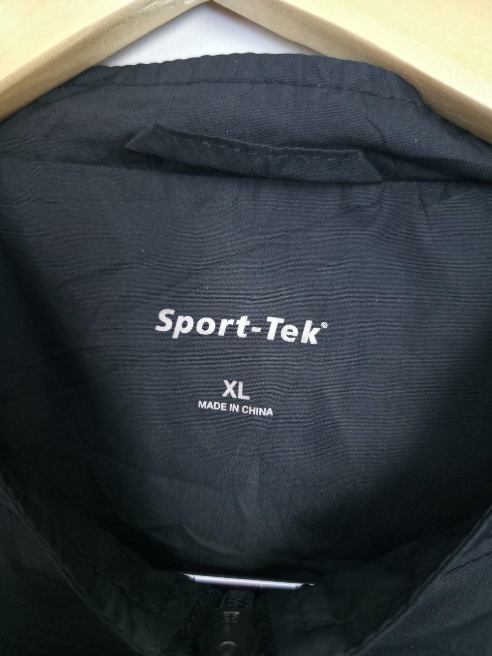 Sport-Tek Windbreaker Jacket XL Black Pullover Team Logo Lightweight Zip - Picture 5 of 13